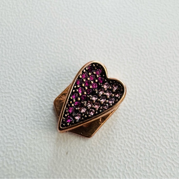Keep Collective Heart Charm with Pink Crystals - Picture 1 of 3